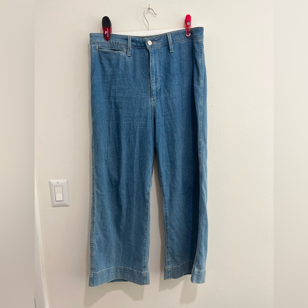 Madewell Emmett Wide Leg Crop Jeans